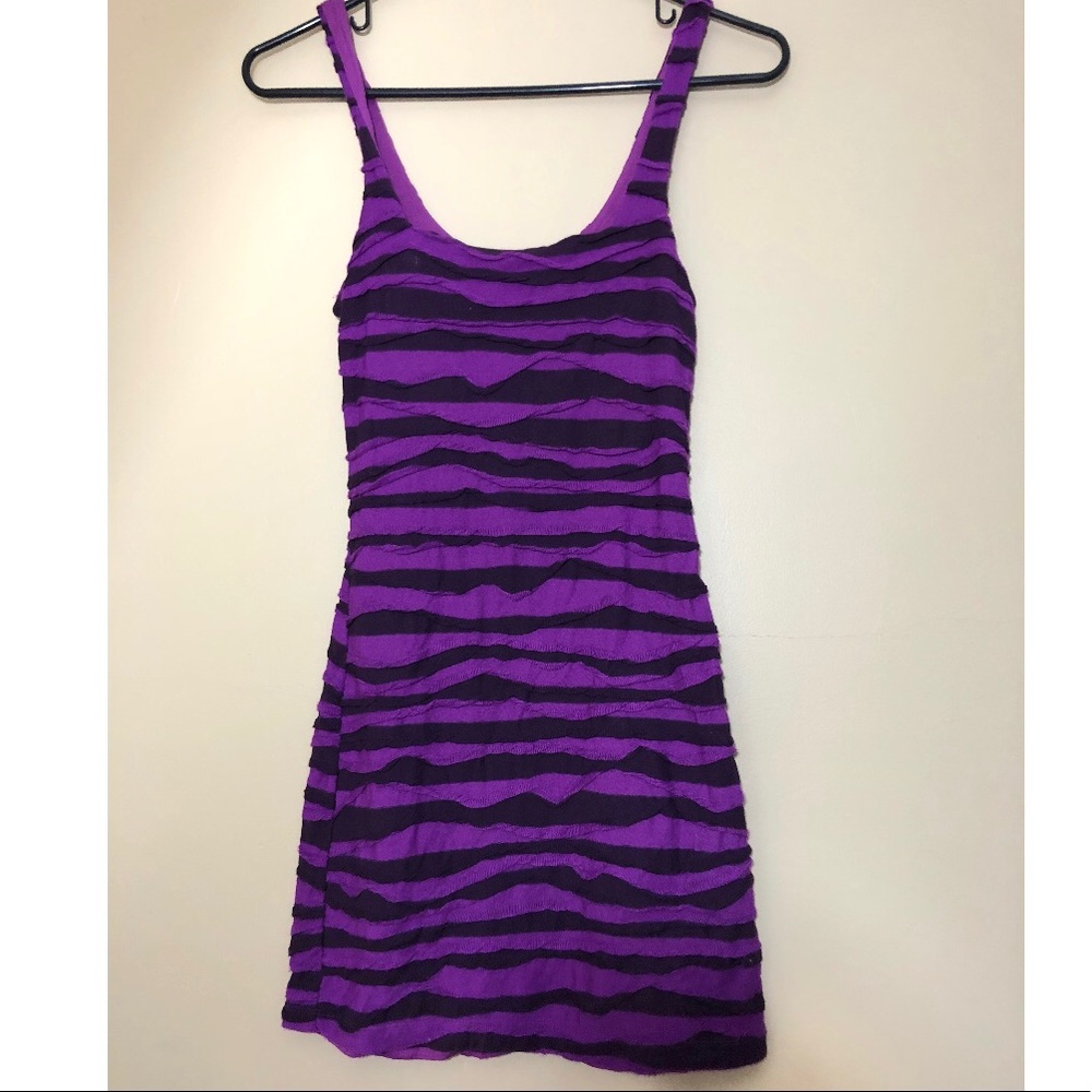 Free people purple and black mini dress size: XS